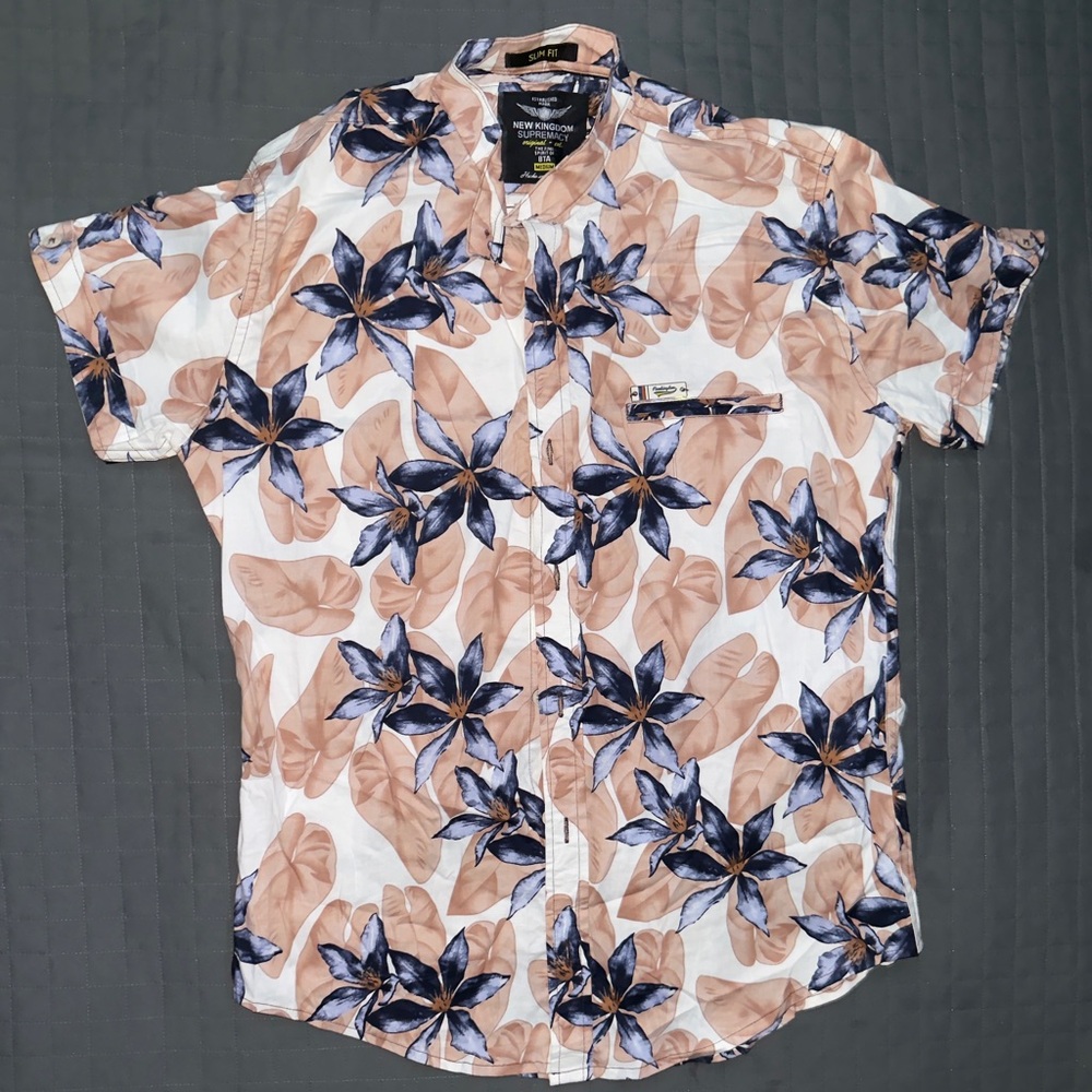 Floral Print Men's Shirt